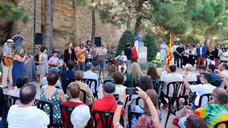 Un momento de la actuación musical de la Tarragona Street Orquestra. Foto: Alba Mariné