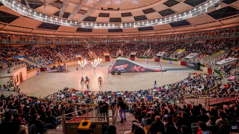 Vista general de la Tarraco Arena durante la realización del espectáculo. Foto: March Bosch