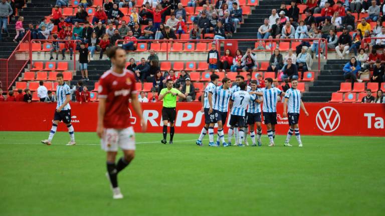 Los jugadores de la Real Sociedad celebra un gol. FOTO: Alba Mariné