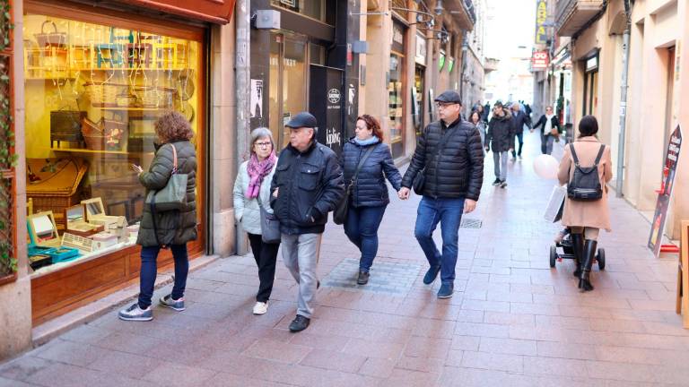 La céntrica calle de Jesús de la ciudad de Reus ayer. Foto: Alba Mariné