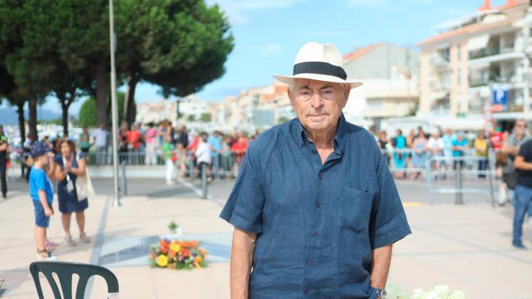 Josep Maria Rovira, ayer ante el Memorial de la Pau. Foto: Abla Mariné