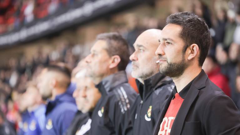 El cuerpo técnico del Nàstic ha vuelto a diseñar un Nàstic imparable en el balón parado. Foto: Àngel Ullate