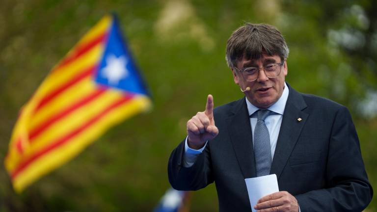 Puigdemont en un acto en el Sur de Francia. Foto: EFE