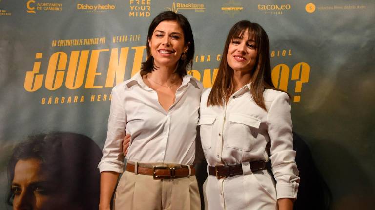 Bárbara Hermosilla y Marina Campos han presentado este mediodía su cortometraje. Foto: Marc Libiano