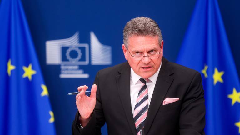 El comisario europeo de Comercio, Maros Sefcovic. Foto: EFE