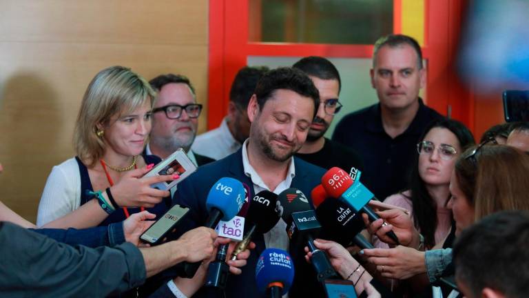 Rubén Viñuales, la noche del 28 de mayo del 2023, tras confirmarse que ganó las elecciones municipales. Foto: Àngel Ullate