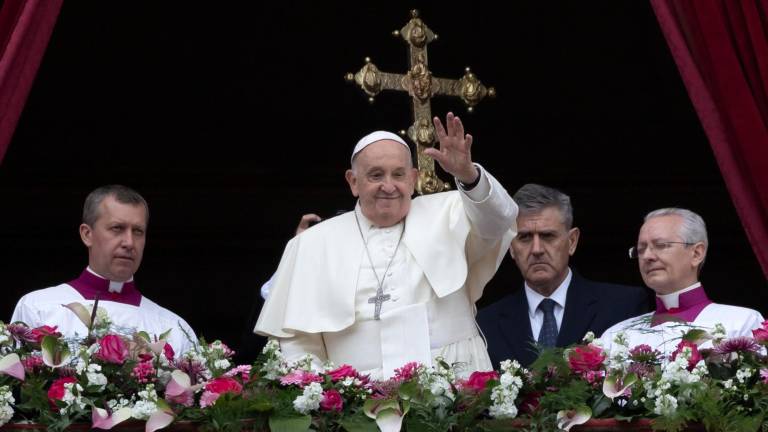 El Papa Francisco, este Domingo de Resurrección. Foto : EFE