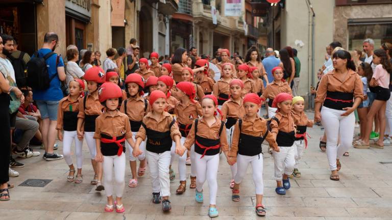 Els més petits van ser els protagonistes ahir per la celebració de la Festa Major petita. Foto: Alba Mariné
