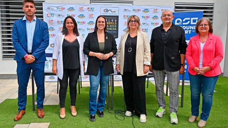 Presentación del torneo ASB Futsal Costa Daurada, este viernes en la sede de la FEHT en Vila-seca. Foto: Alfredo González