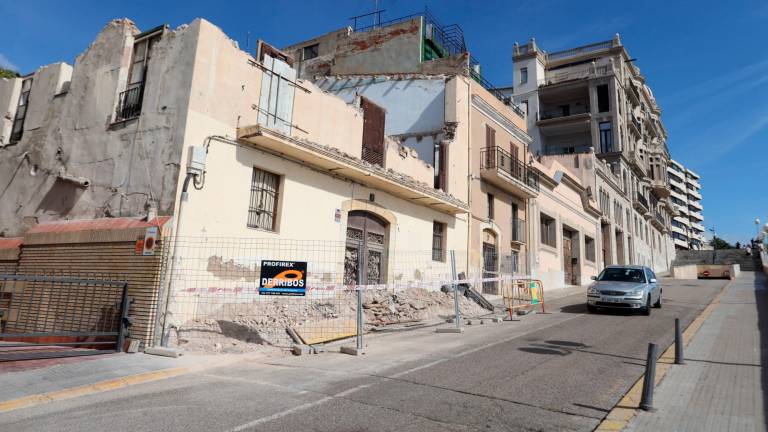 Imagen del estado de los trabajos de demolición a finales de la semana pasada. Foto: Alba Mariné