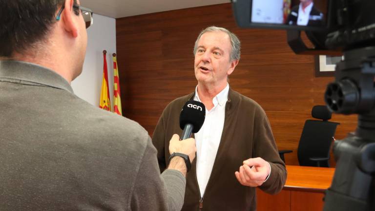 El magistrat de l’associació de jutges Àgora Judicial Xavier Gonzàlez de Rivera entrevistat per l’ACN a la Ciutat de la Justícia. Fotos: ACN