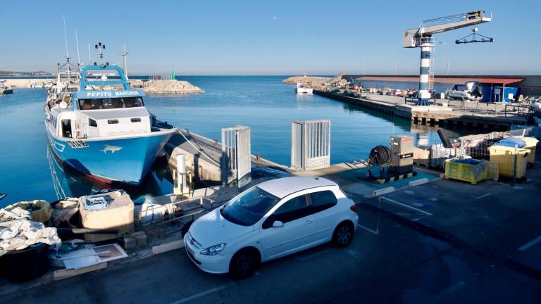 Les obres per reformar el dic de recer i protegir el port de les Cases d’Alcanar, el 2024