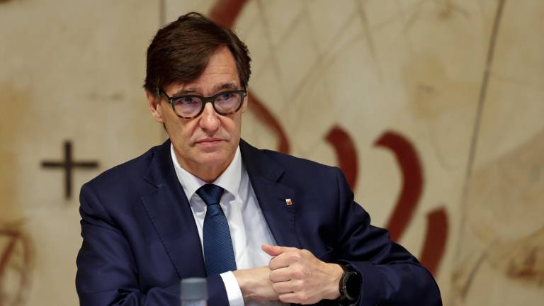 El presidente catalán, Salvador Illa. Foto: EFE