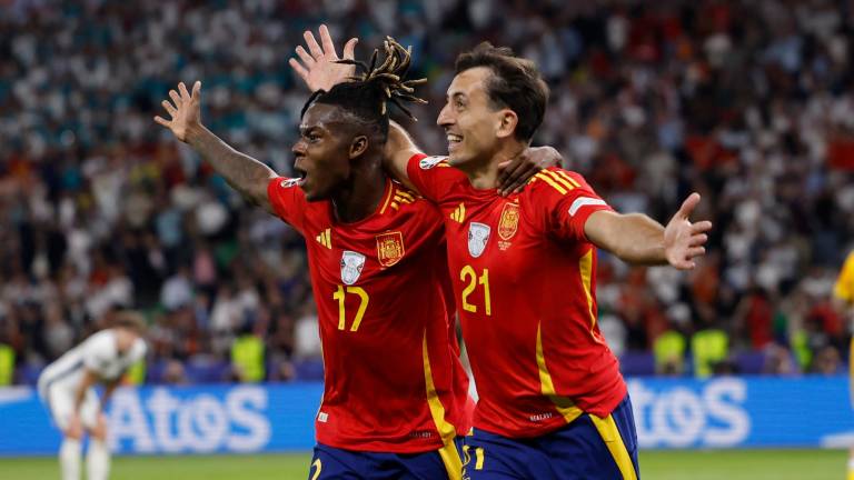 Nico y Oyarzabal, los protagonistas de la final de Berlín. Foto: EFE