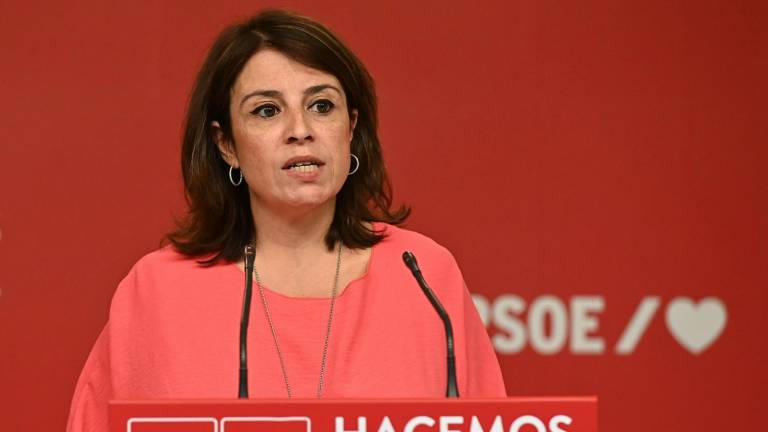 Imagen de la hasta ahora vicesecretaria general del PSOE, Adriana Lastra. Foto: EFE