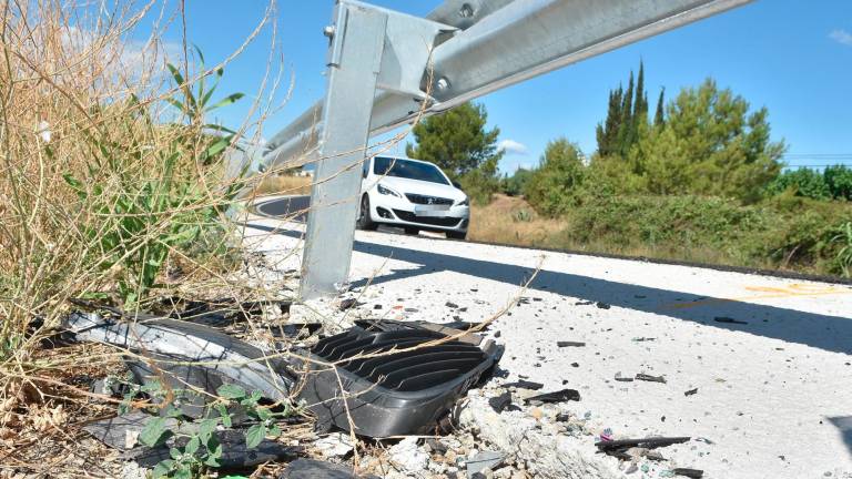 El accidente se produjo en este punto de la carretera de Reus a El Morell. Foto: Alfredo González/DT