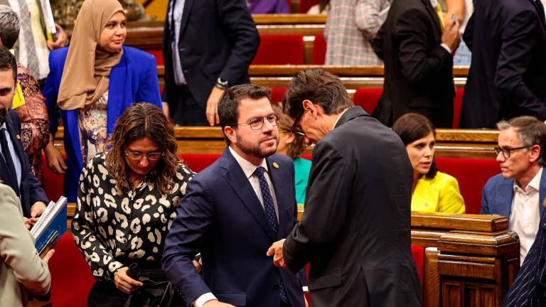 Aragonès rechaza la propuesta de Junts de restituir a Puigneró