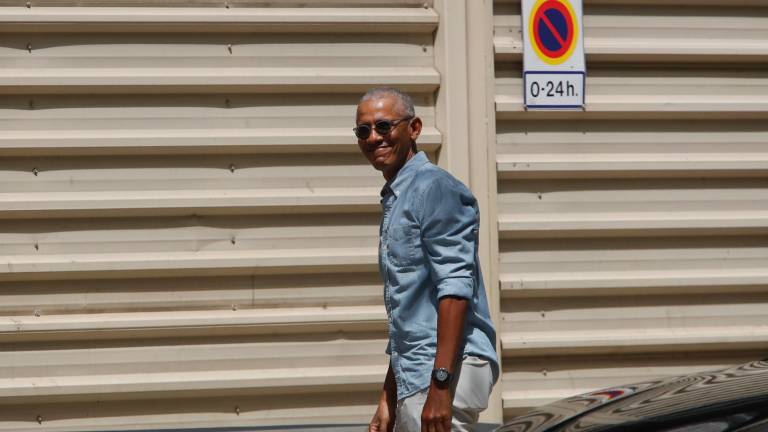 Barack Obama, en Barcelona. Foto: Efe