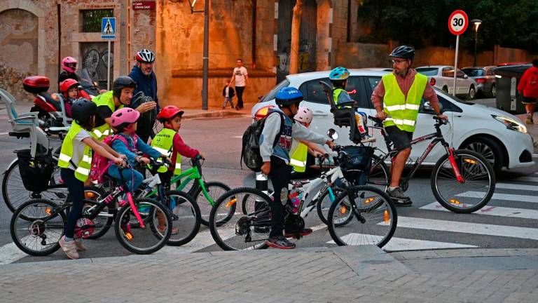 El ‘bicibús’ de Reus funciona en las escuelas La Vitxeta y la Alberich i Casas. FOTO: Alfredo González