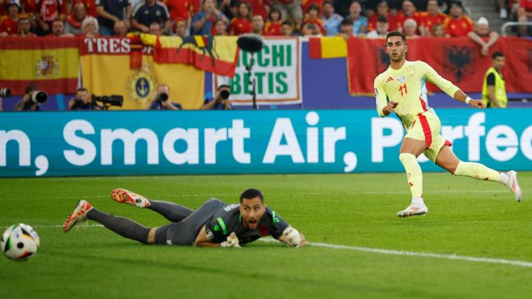 Ferran Torres marcó el único gol. Foto: EFE