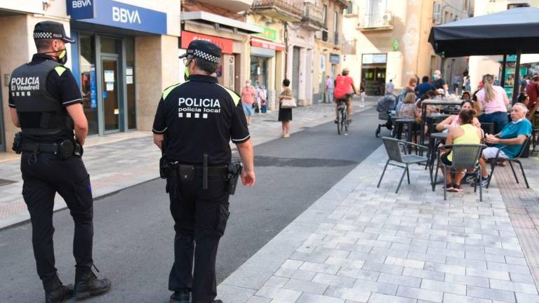 La plantilla de la Policía Local de El Vendrell el próximo año aumentará en nueve agentes. Foto: DT
