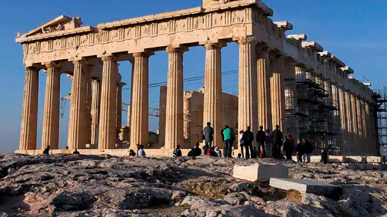 $!El templo del Partenon; en la Acrópolis de Atenas, en Grecia. Foto: EFE