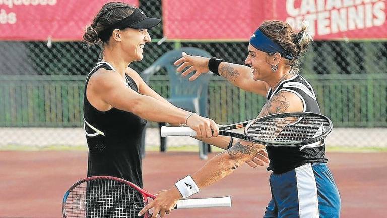 Rebeka Masarova y Aliona Bolsova podrían jugar en Reus. Foto: Federació Catalana de Tennis