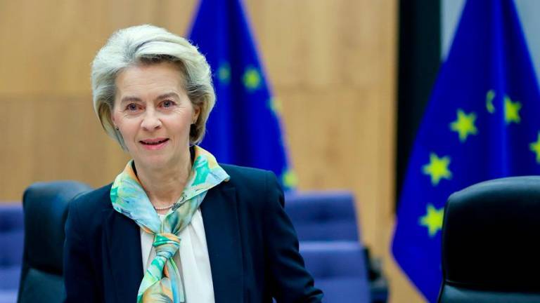La presidenta de la Comisión Europea (CE), Ursula von der Leyen. Foto: EFE/EPA/Olivier Hoslet