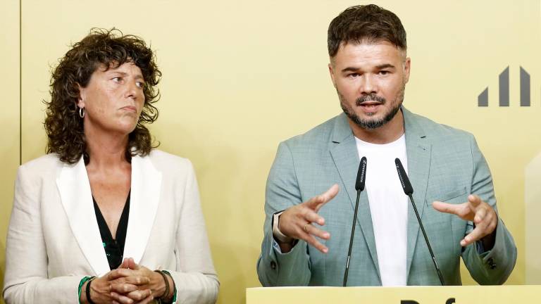 Teresa Jordà y Gabriel Rufián. Foto: EFE