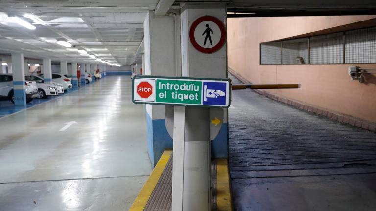 Imagen del parkings Lluís Companys, que en 2023 ingresó un 11% más que el año anterior. Foto: Pere Ferré