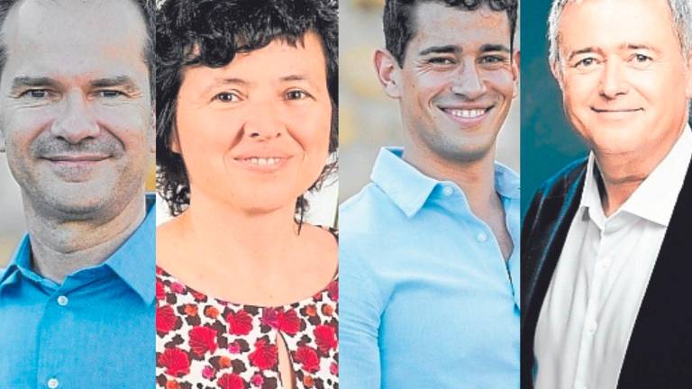 De arriba abajo y de izquierda a derecha, Manel de la Vega, Núria Rovira, Mario Soler y Jordi Gaseni.