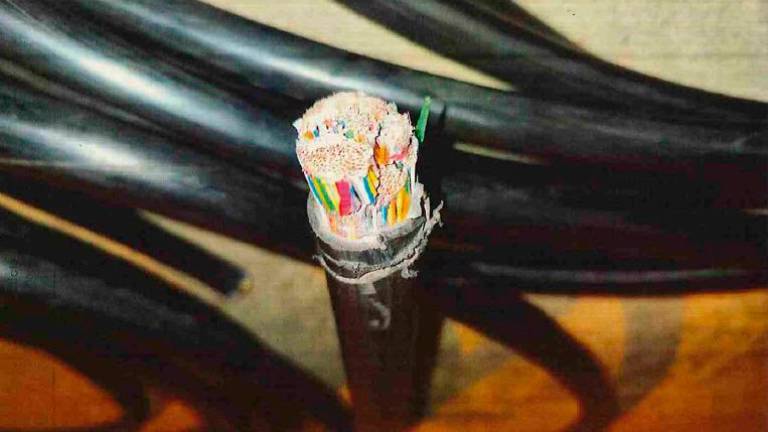 $!Había cable de diferente grosor. Foto: Mossos d’Esquadra