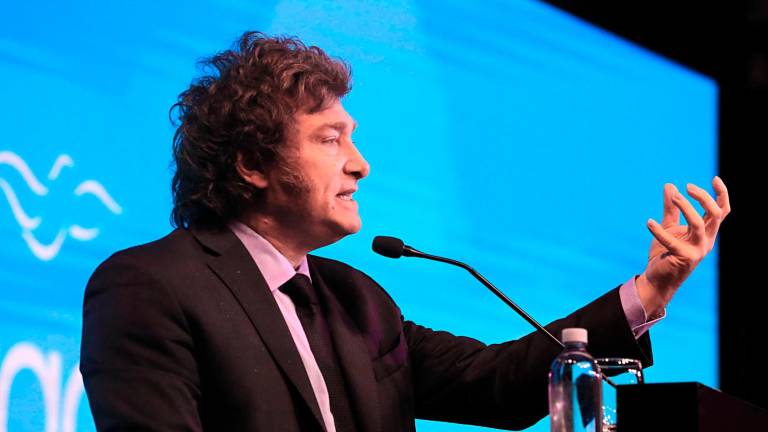 Javier Milei en un acto oficial. Foto: EFE