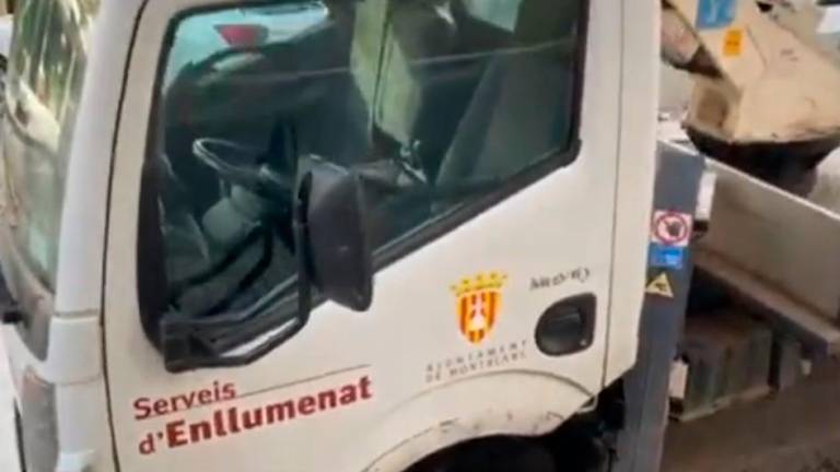 Imagel del vehículo robado en Montblanc y recuperado en Salou.