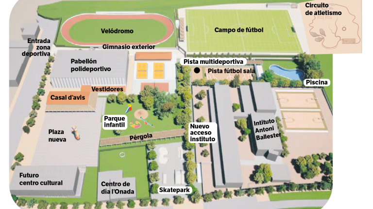 Mont-roig destina 2,2 millones de euros a un nuevo complejo deportivo