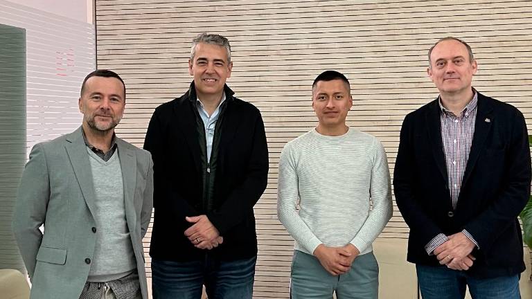 Jesús Angla, Albert Homdedeu, Ander Javier Tacure y Òscar Saladié. FOTO: Cedida