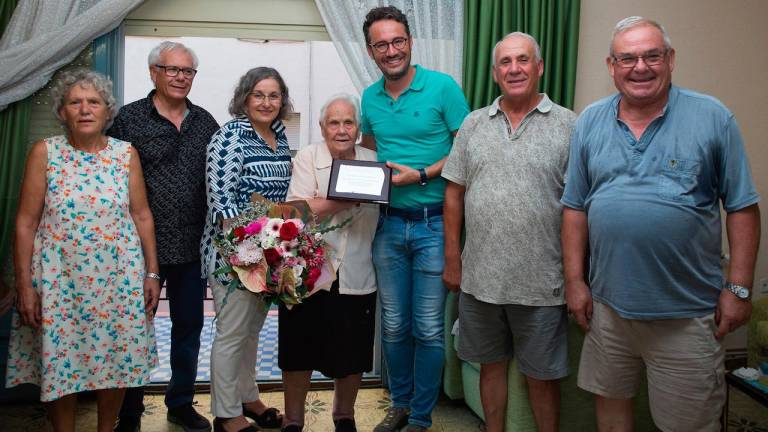 Homenatge a Ascensión López, la vila-secana que ja té 100 anys
