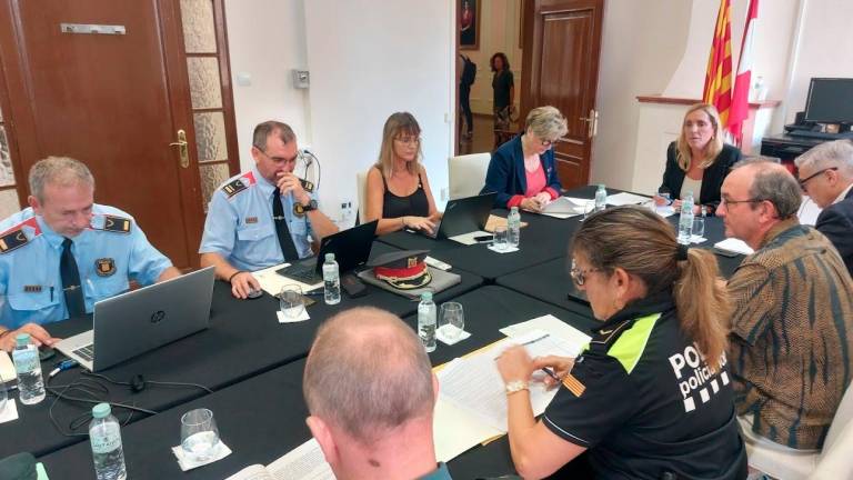 Reunió d’avui de la Junta Local de Seguretat de Valls. foto: dt