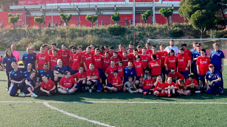 El equipo del Nàstic Genuine que viajará a Málaga este fin de semana para disputar la segunda fase de LaLiga Genuine. FOTO: Nàstic