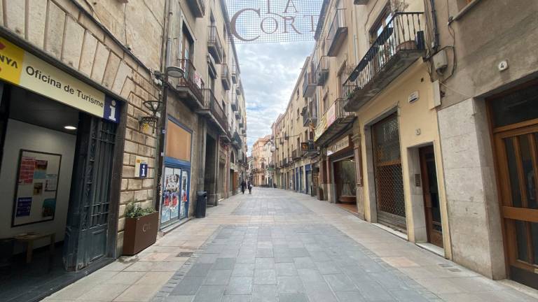 El carrer de la Cort formarà part del triangle on començarà el projecte. Foto: Marina Pérez Got