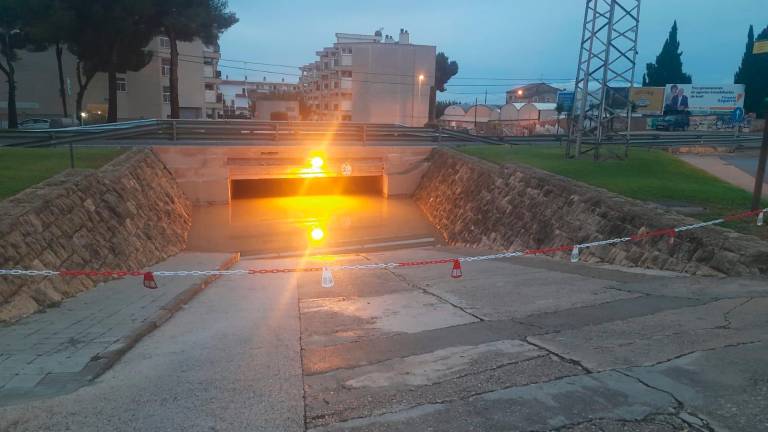 Paso soterrrado de la N-340 en el Racó del César de Creixell. Foto: Policía Local