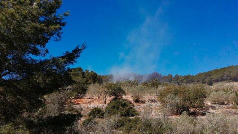 $!El incendio forestal de El Perelló quema media hectáreas