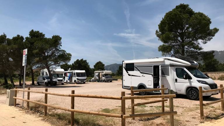El Ayuntamiento de Vandellòs i l’Hospitalet de l’Infant abrió el año pasado una zona para caravana. Foto: cedida