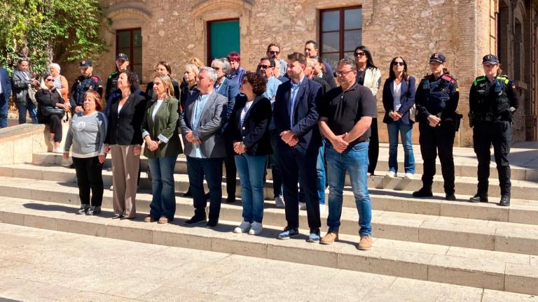El minuto de silencio de este domingo en Calafell.