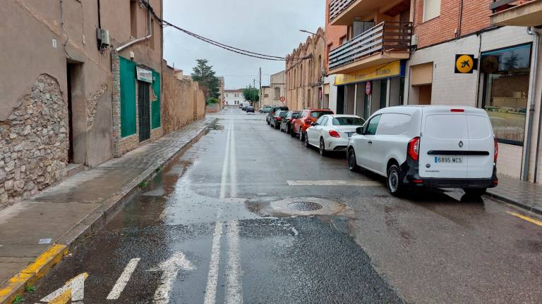 Una part del carril bici que hi ha a Santa Coloma de Queralt i que no agrada. Foto: cedida