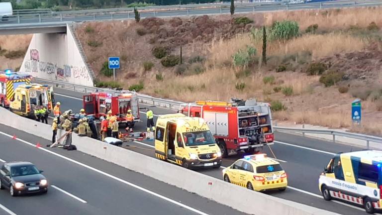 Imagen de un accidente de este mes de agosto en Valls. Foto: DT