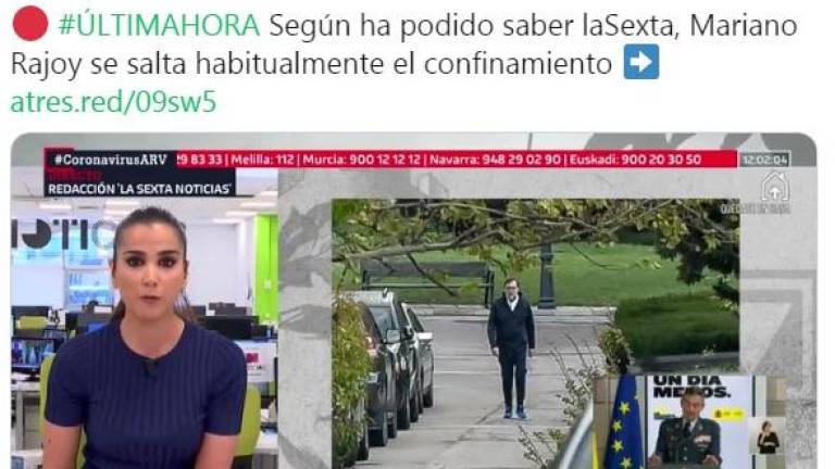 Mariano Rajoy se salta el confinamiento y sale a hacer ejercicio