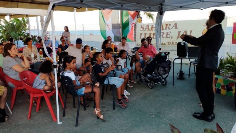 Una actividad del grupo de niños saharauis que vinieron al Camp de Tarragona en 2022. Foto: cedida