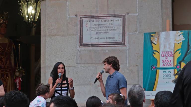 La pregonera d’enguany de la Festa Major de Sant Joan de Valls, Marta Galimany. Foto: Roser Urgell
