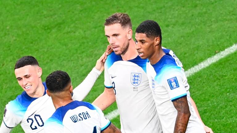 Rashford celebra uno de los goles conseguidos frente a Gales.